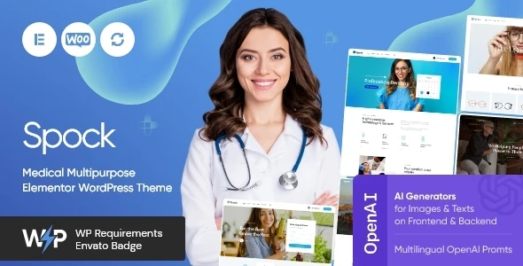 Spock – Medical Doctor Dentist & Beauty WordPress Theme