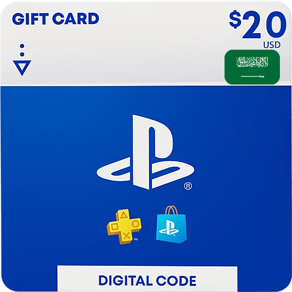 PSN Playstation Network Gift Card KSA 20 USD